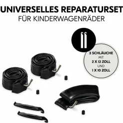Reparatur Set Lufträder Kinderwagen (2x Schlauch 12 Zoll + 1x Schlauch 10 Zoll) - Pushchair Repair Kid 3WS