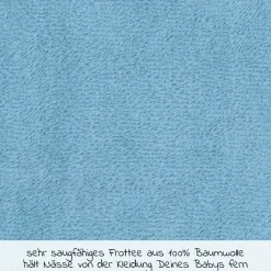 Riesen-Klettlätzchen 30 x 45 cm - Stickerei Pinguine - Eisblau