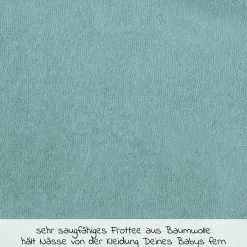 Riesen-Lätzchen mit Druckknopf 30 x 45 cm - Uni Eisblau