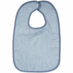 Riesen-Lätzchen mit Druckknopf 30 x 45 cm - Uni Stahlblau