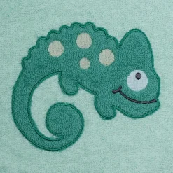 Ärmel-Lätzchen - Stickerei Eidechse - Mint