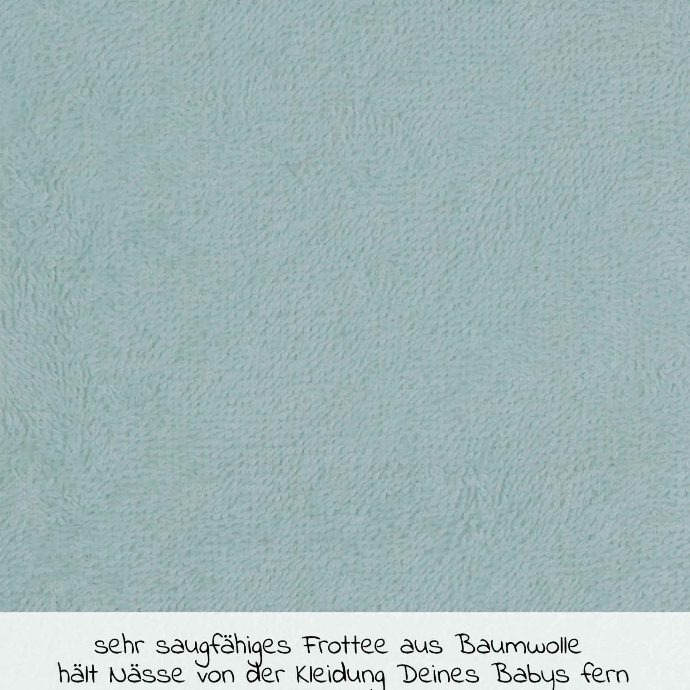 Ärmel-Lätzchen - Stickerei Eisbär - Mint