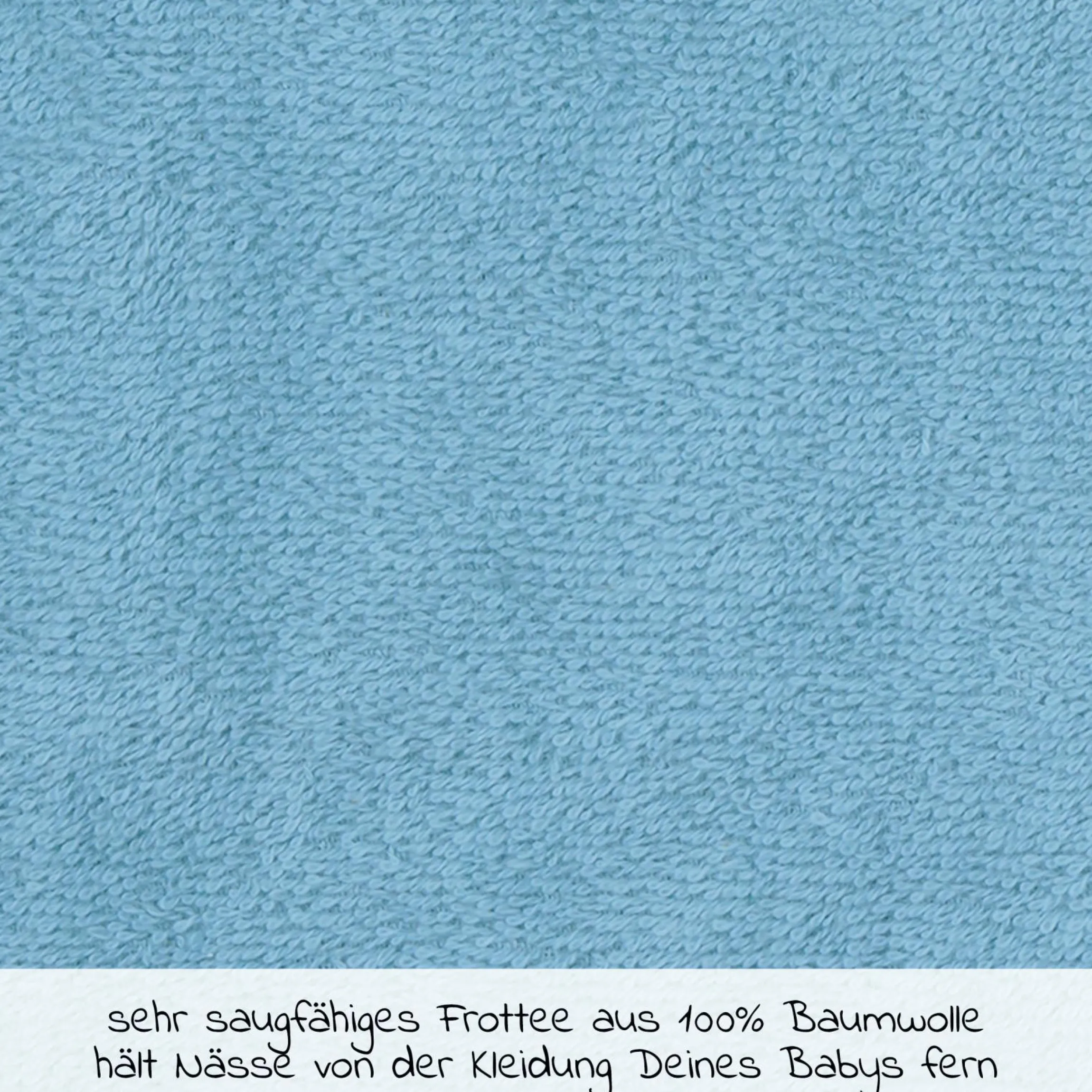 Ärmel-Lätzchen - Stickerei Pinguine - Eisblau