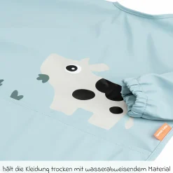 Ärmel-Lätzchen - wasserdicht - Tiny Farm - Blau
