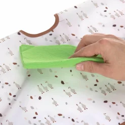 Ärmel-Lätzchen 2er Pack Long Sleeve Bib - Tiny Farmer - Sheep & Goose - Lilac