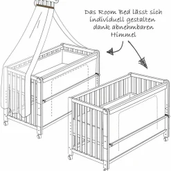 Room Bed Natur inkl. Zubehör 60 x 120 cm - Liebhabär