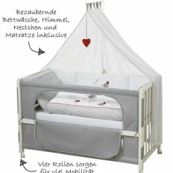 Room Bed Weiß inkl. Zubehör 60 x 120 cm - Adam & Eule