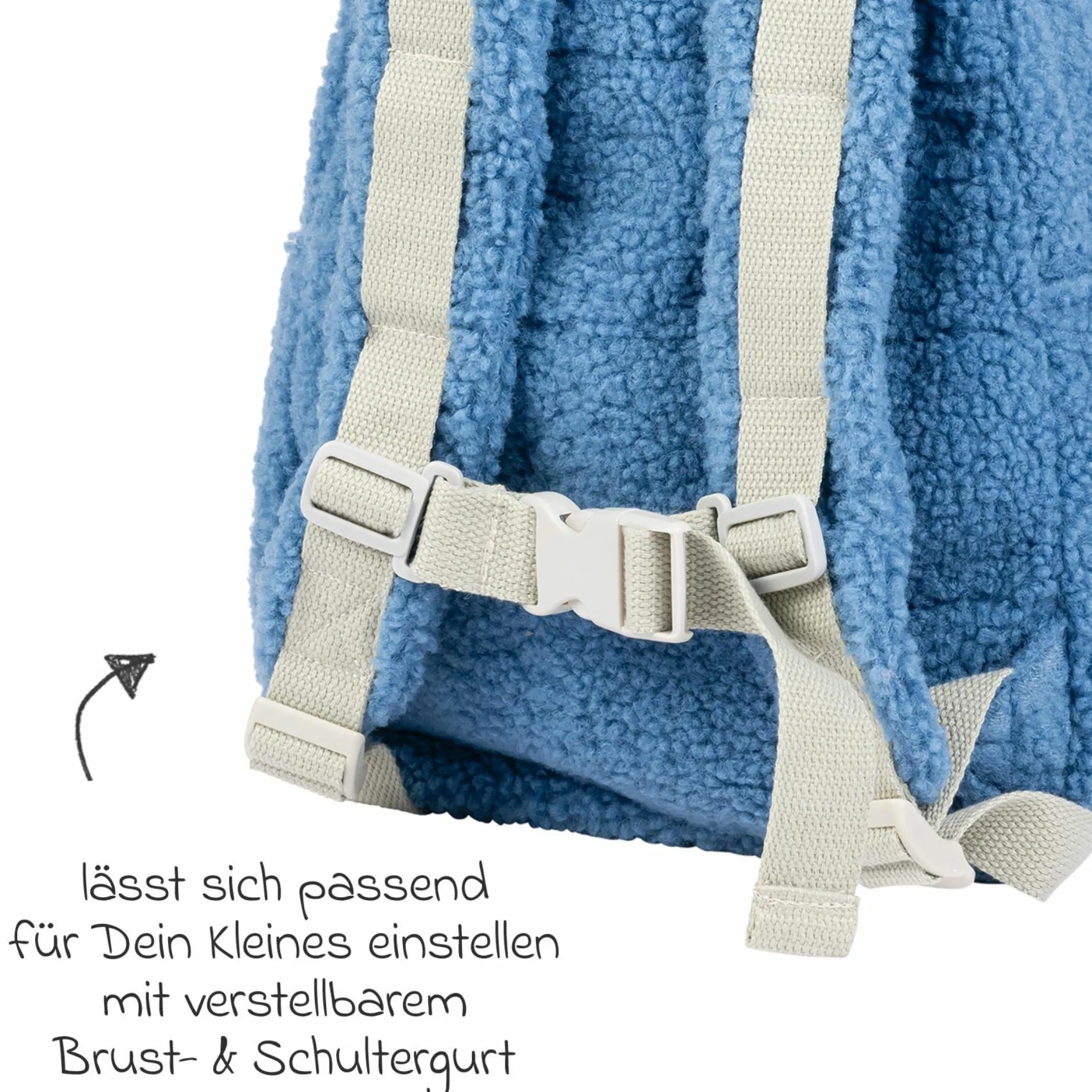 Rucksack Backpack - Teddy - Blue
