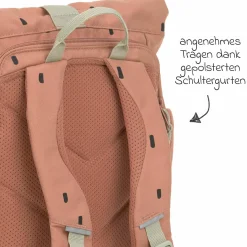 Rucksack Mini Rolltop Backpack - Happy Prints - Caramel