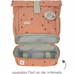 Rucksack Mini Rolltop Backpack - Happy Prints - Caramel