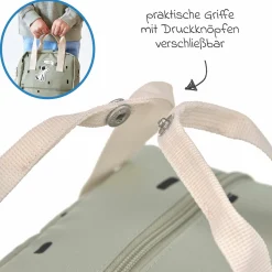 Rucksack Mini Square Backpack - Happy Prints - Light Olive