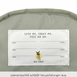 Rucksack Mini Square Backpack - Happy Prints - Light Olive