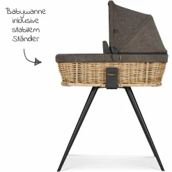 Salsa 4 Air Home Set - Korb-Tragewanne + Ständer, Wickeltasche und Fußsack - Fashion Edition - Braid