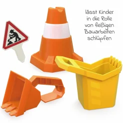 Sandspielzeug-Set Baustelle 4-teilig