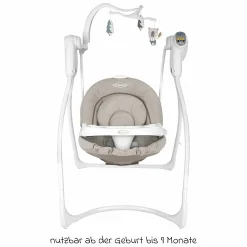 Schaukel Lovin Hug ab Geburt - 9 Monate mit abnehmbarem Tablett inkl. Mobile mit 3 Stoff-Figuren - Little Adventures - Kollektion 2025