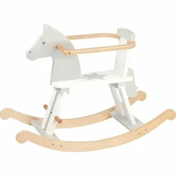 Schaukelpferd 2in1 - Grau Weiß