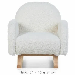 Schaukelstuhl für Kinder - Teddy - Offwhite