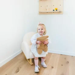 Schaukelstuhl für Kinder - Teddy - Offwhite