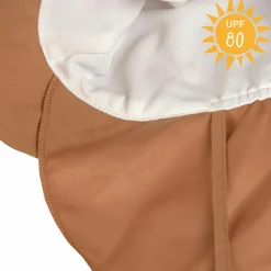 Schirmmütze mit Nackenschutz LSF Sun Protection Flap Hat - Almond - Gr. 46/49