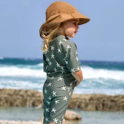 Schirmmütze mit Nackenschutz LSF Sun Protection Flap Hat - Almond - Gr. 46/49