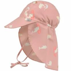 Schirmmütze mit Nackenschutz LSF Sun Protection Flap Hat - Dolphin - Peach - Gr. 50/51