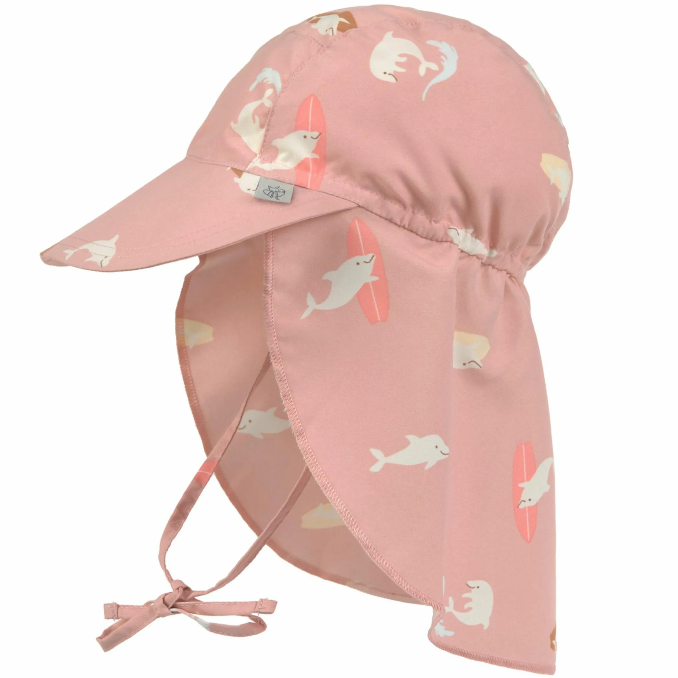Schirmmütze mit Nackenschutz LSF Sun Protection Flap Hat - Dolphin - Peach - Gr. 50/51