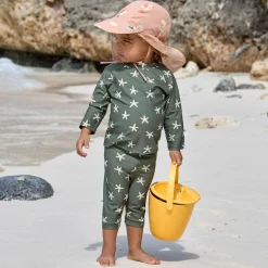 Schirmmütze mit Nackenschutz LSF Sun Protection Flap Hat - Dolphin - Peach - Gr. 50/51