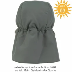 Schirmmütze mit Nackenschutz LSF Sun Protection Flap Hat - Deep Olive - Gr. 43/45