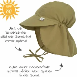 Schirmmütze mit Nackenschutz LSF Sun Protection Flap Hat - Moss - Gr. 43/45
