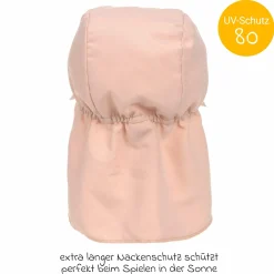 Schirmmütze mit Nackenschutz LSF Sun Protection Flap Hat - Pink - Gr. 43/45