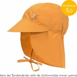 Schirmmütze mit Nackenschutz LSF Sun Protection Flap Hat - Gold - Gr. 43/45