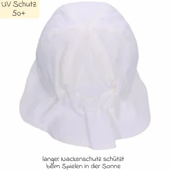 Schirmmütze mit Nackenschutz LSF - Weiß - Gr. 49