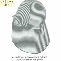 Schirmmütze mit Nackenschutz LSF - Hai - Grün - Gr. 47