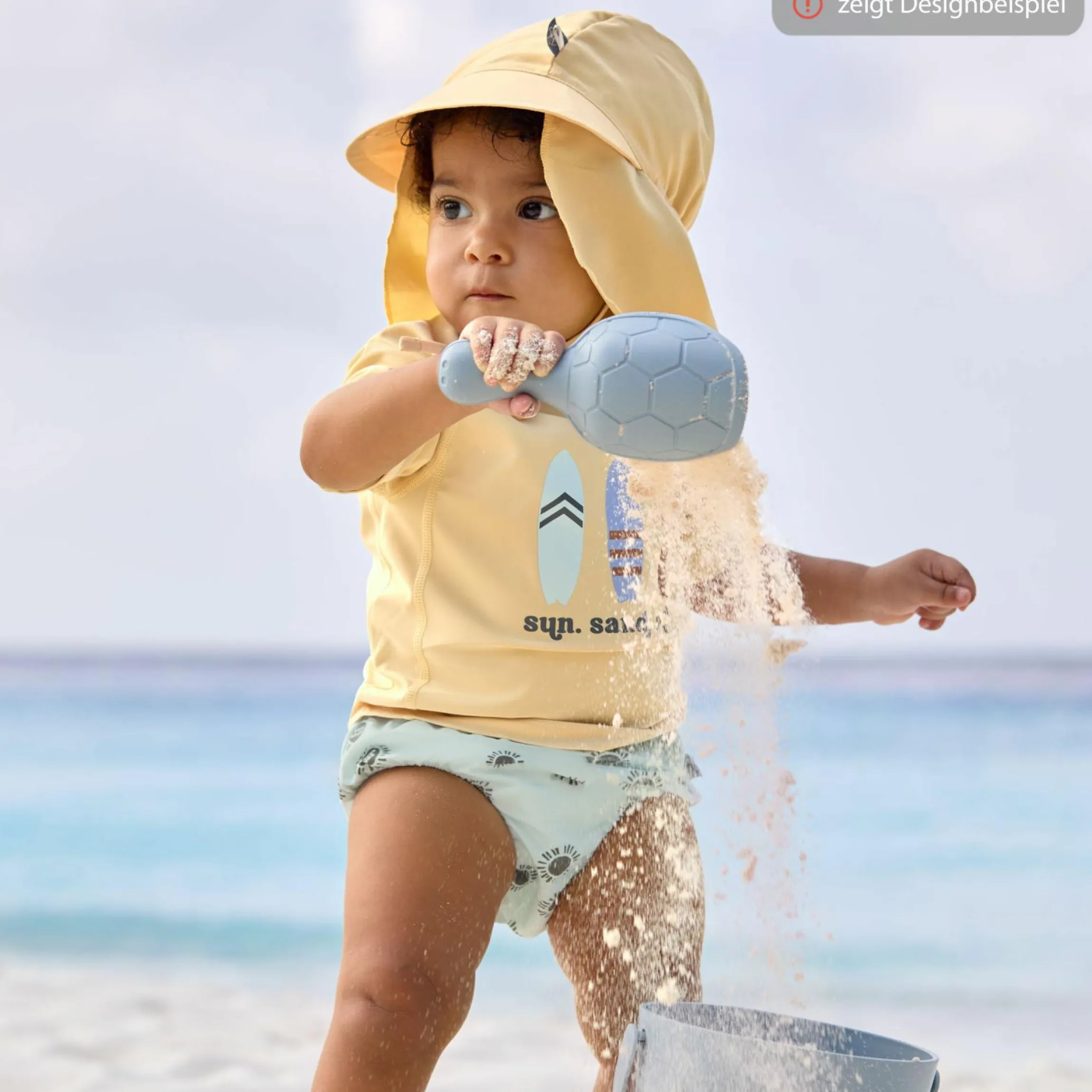 Schirmmütze mit Nackenschutz LSF Sun Protection Flap Hat - Camper - Sea Foam - Gr. 43/45