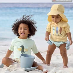 Schirmmütze mit Nackenschutz LSF Sun Protection Flap Hat - Camper - Sea Foam - Gr. 43/45