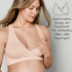 Schlaf-Bustier für Schwangerschaft & Stillzeit Keep Cool Schlaf - Chai - Gr. L
