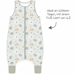 Schlaf-Overall wattiert Jersey - Elephants - Gr. 70 cm