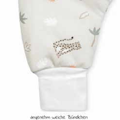 Schlafsack Jumper wattiert - Jersey Savanne - Beige - Gr. 80
