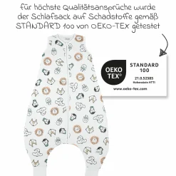 Schlafsack mit Beinen / Schlafoverall Jumper - Animal - Gr. 80 cm