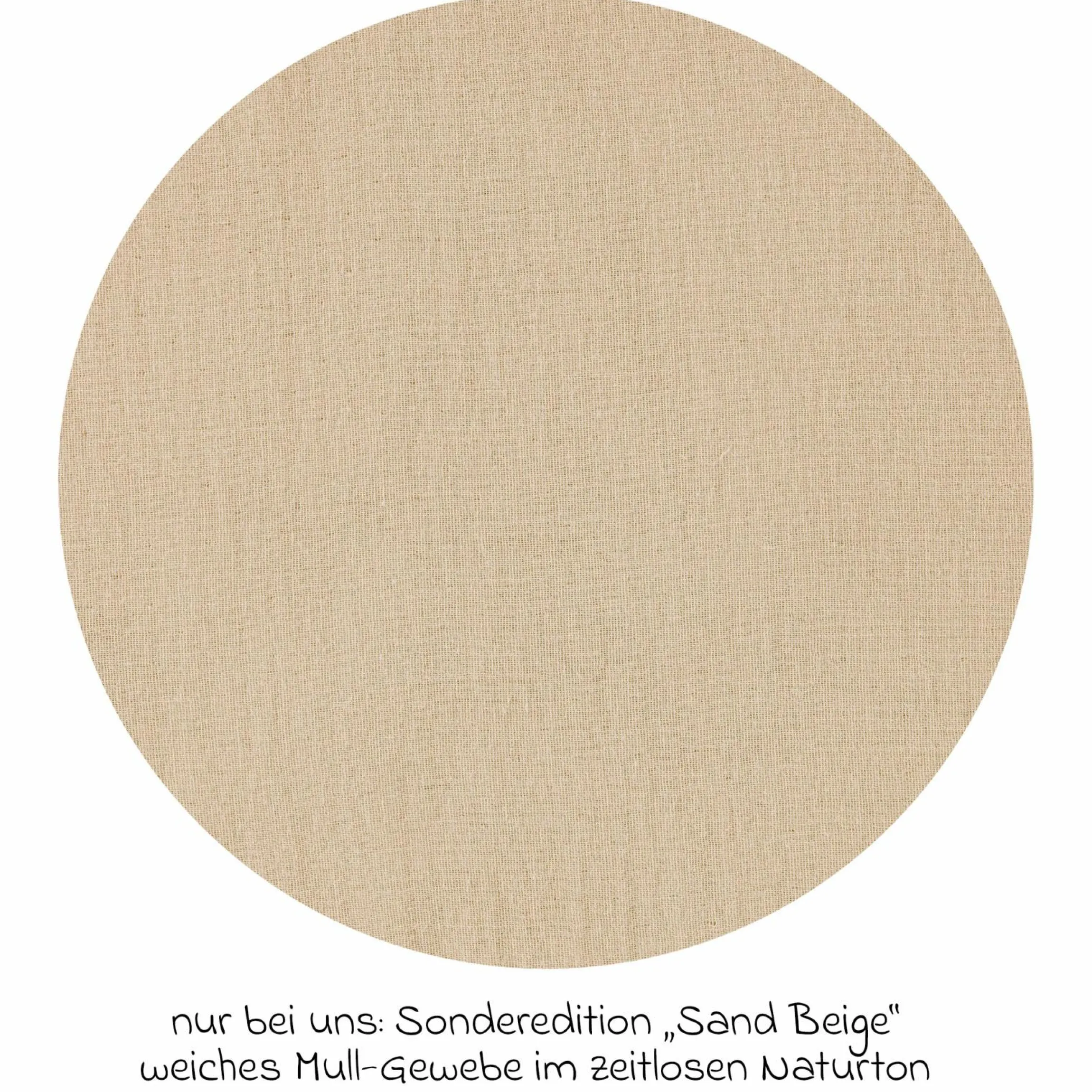 Schlafsack mit Füßen Sleep-Overall 4 Season Mull - Sand-Beige - Gr. 70 cm