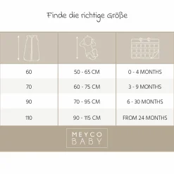 Schlafsack Musselin wattiert - Sand - Gr. 60 cm