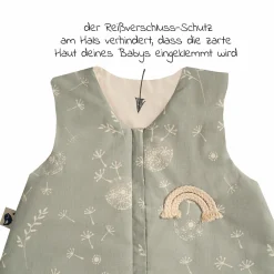 Schlafsack Organic wattiert - Wildflower - Gr. 70