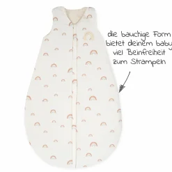 Schlafsack Organic wattiert - Rainbow - Gr. 70