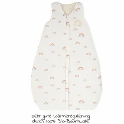 Schlafsack Organic wattiert - Rainbow - Gr. 70