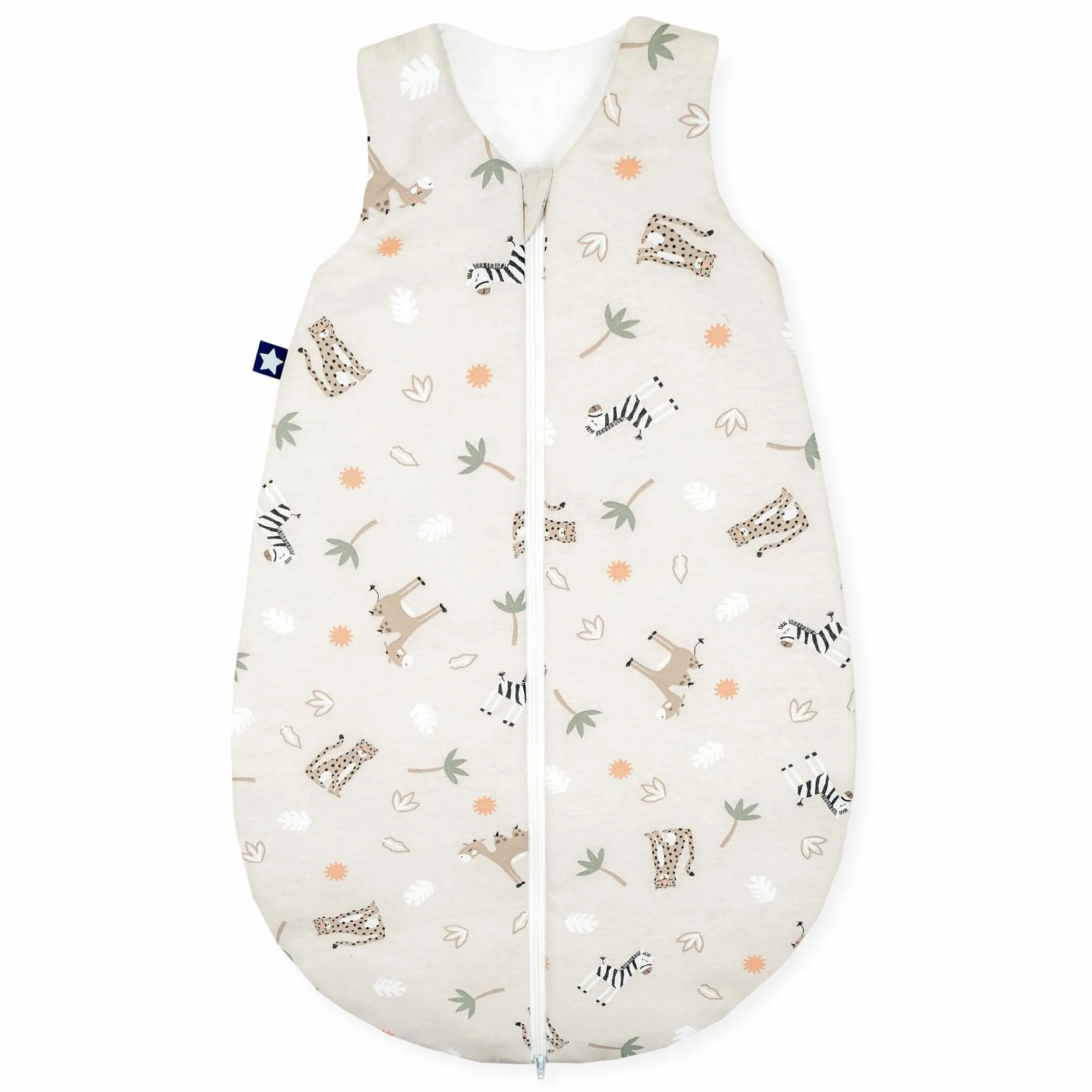 Schlafsack wattiert - Jersey Savanne - Beige - Gr. 50 / 56