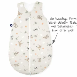 Schlafsack wattiert - Jersey Savanne - Beige - Gr. 50 / 56
