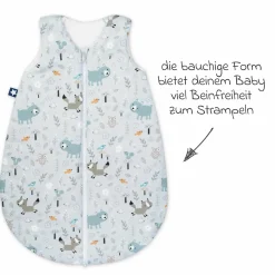 Schlafsack wattiert - Jersey Smart Friends - Gr. 56