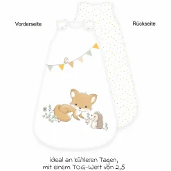 Schlafsack wattiert - Waldfreunde - Gr. 70 cm
