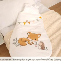 Schlafsack wattiert - Waldfreunde - Gr. 70 cm