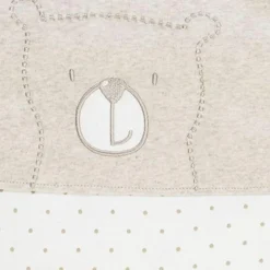 Schlafsack wattiert Ärmel abnehmbar - Badu Bär - Beige - Gr. 74